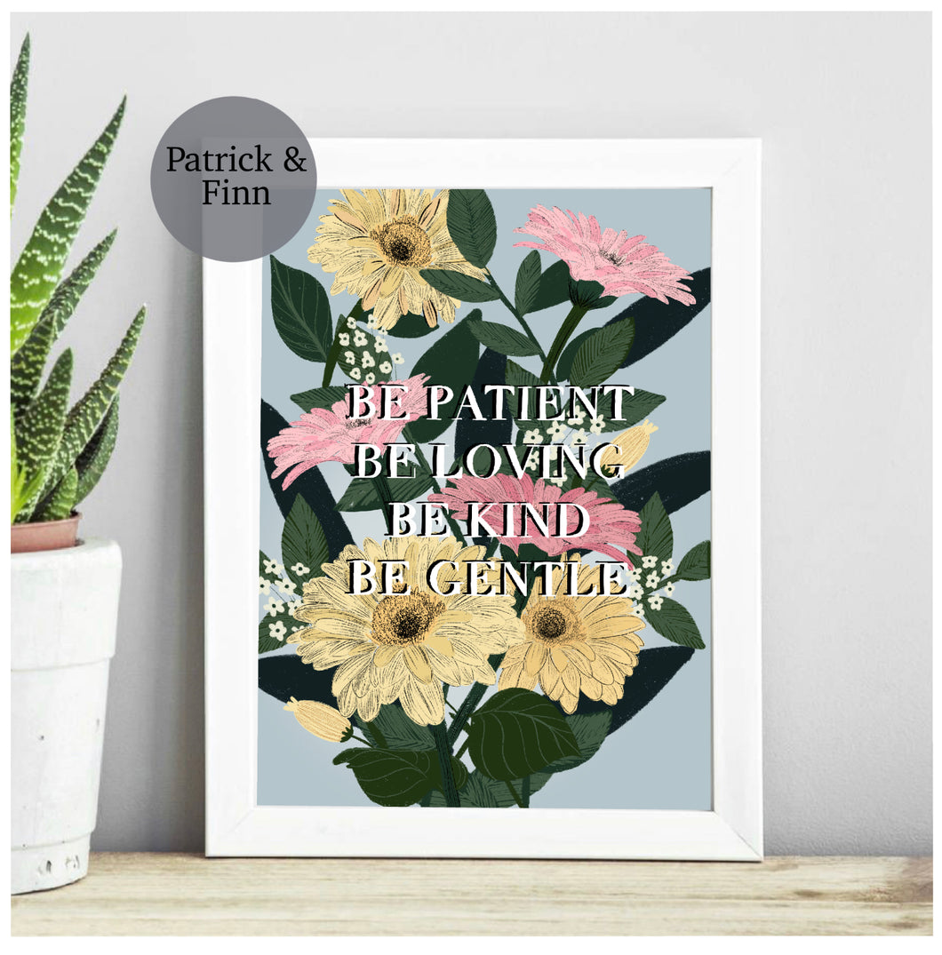 Gerbera print.