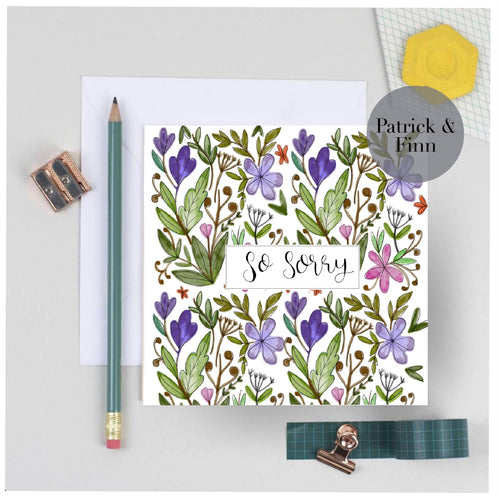 So sorry sympathy card.