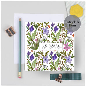 So sorry sympathy card.