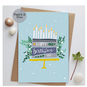 Happy Birthday greeting card.