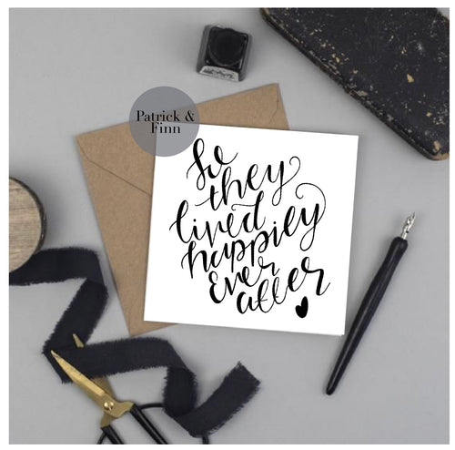 Wedding greeting card.