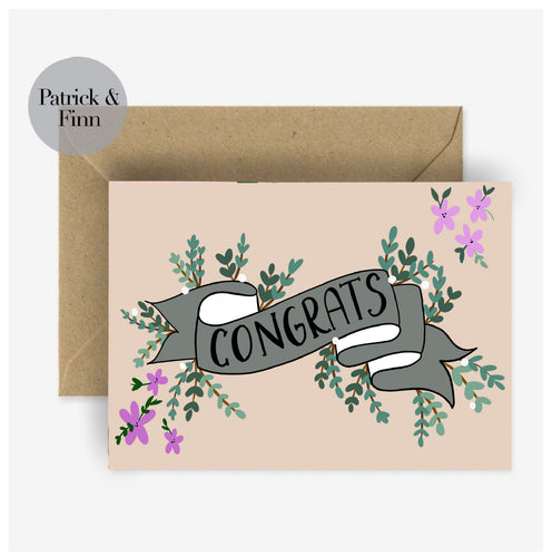 Congrats greeting card.