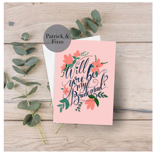 Bridesmaid greeting card.