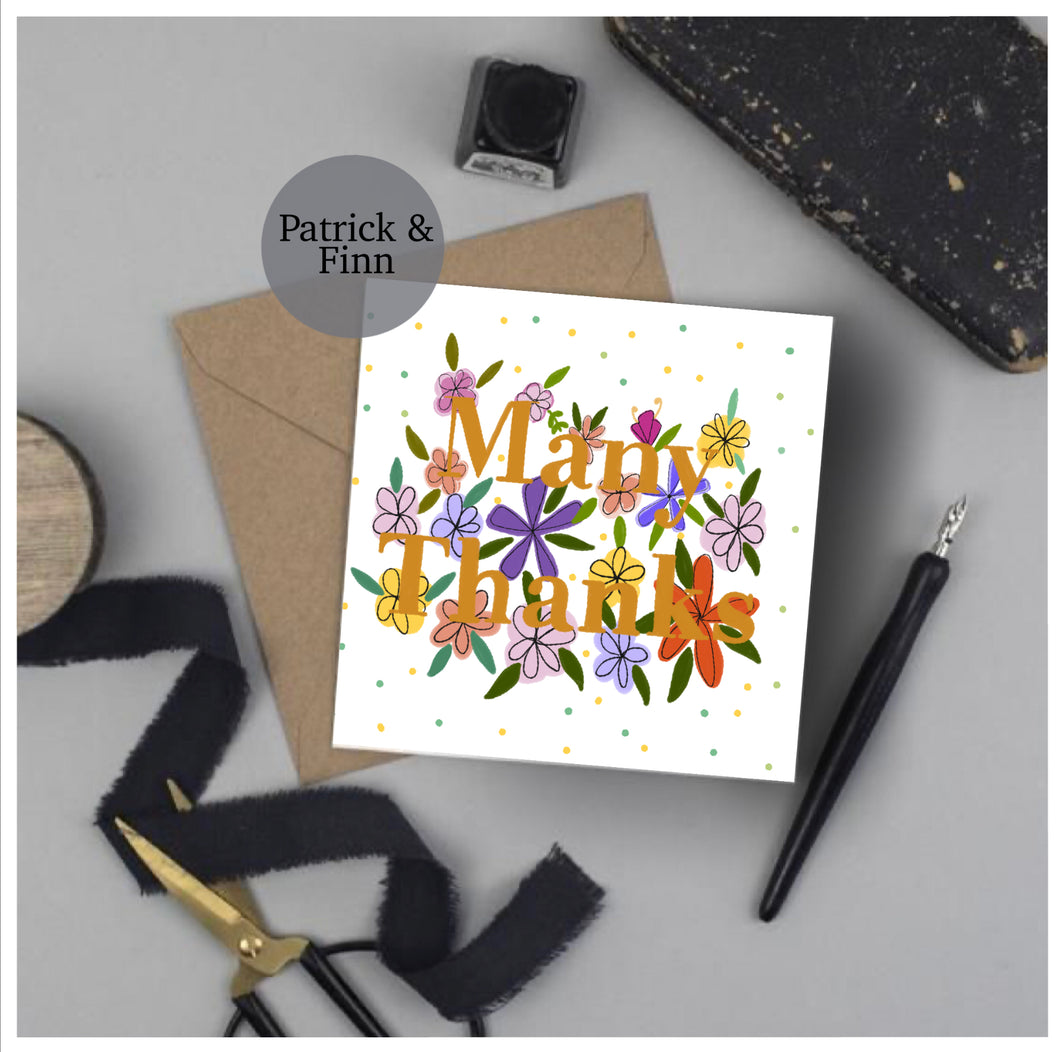 Many thanks card