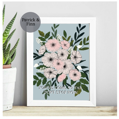 Anemone flower print.